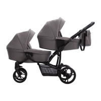 Коляска для двойни 2 в 1 Bebetto B 42 - 24 серый